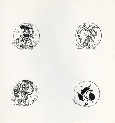 Four designs for new coinage by Aubrey Beardsley